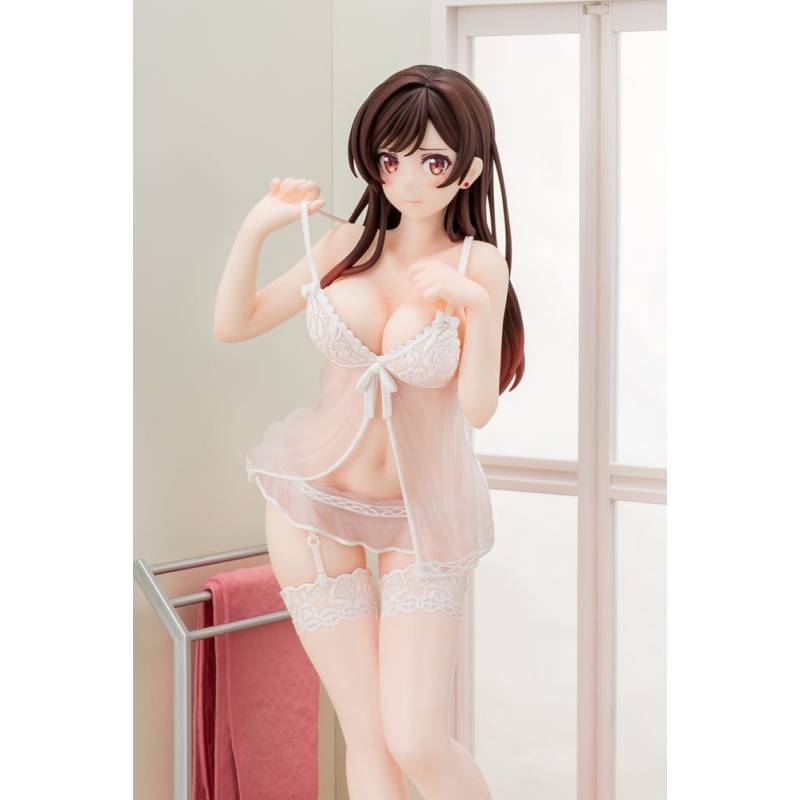 Rent-A-Girlfriend PVC statuette 1/6 Chizuru Mizuhara See-through lingerie figure angel white Ver. 23cm