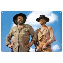 Bud Spencer & Terence Hill metal sign Blue Sky 20 x 30 cm