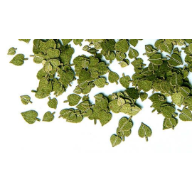 4mm miniature green linden leaves for diorama 