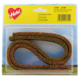 2 flexible foam hedges 25x7 mm 