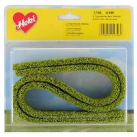 2 flexible light green moss hedges 50 cm