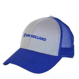 NEW HOLLAND gray and blue mesh cap