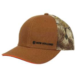 NEW HOLLAND brown and camouflage cap