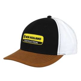 NEW HOLLAND Construction Cap Brown black and white