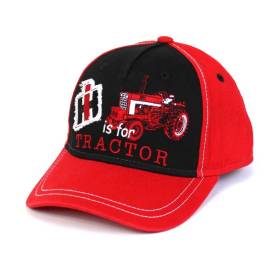 IH is for Tractor children's cap red and black