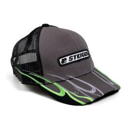 STEIGER Gray cap with black mesh back