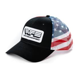 WFE cap with mesh back and flag