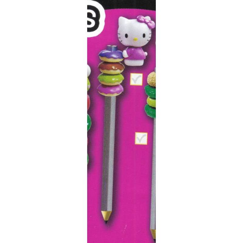 Donut decoration for HELLO KITTY pencil with coloring