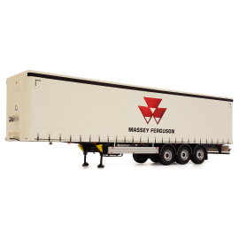 3-axle curtain trailer MASSEY FERGUSON edition