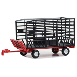 Black and red bale cart from the DOWN ON THE FARM series in blister pack