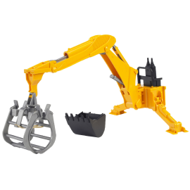Hydraulic excavator and grapple Scale: 1/16 Die cast 