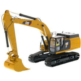 CATERPILLAR 349F L XE excavator with driver and metal box Die cast 