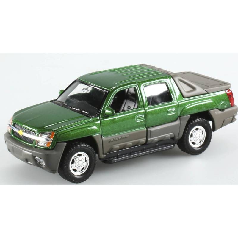 CHEVROLET Avalanche double cab pick-up green friction toy damaged box