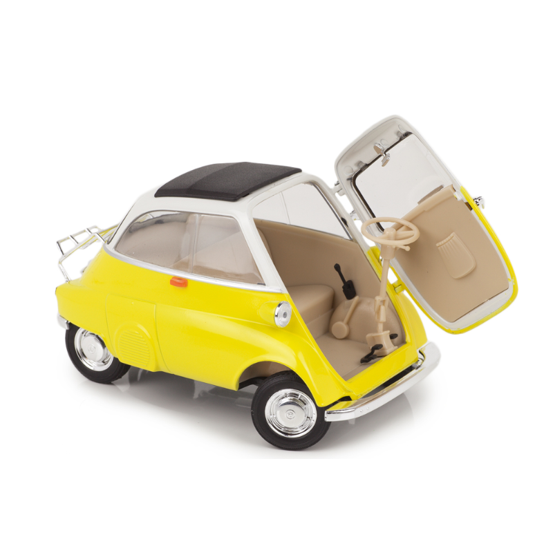 BMW Isetta yellow and white