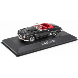 MERCEDES BENZ 190SL 1955 black open convertible Die cast 