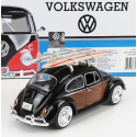 VOLKSWAGEN Beetle 1966 Black with surfboard