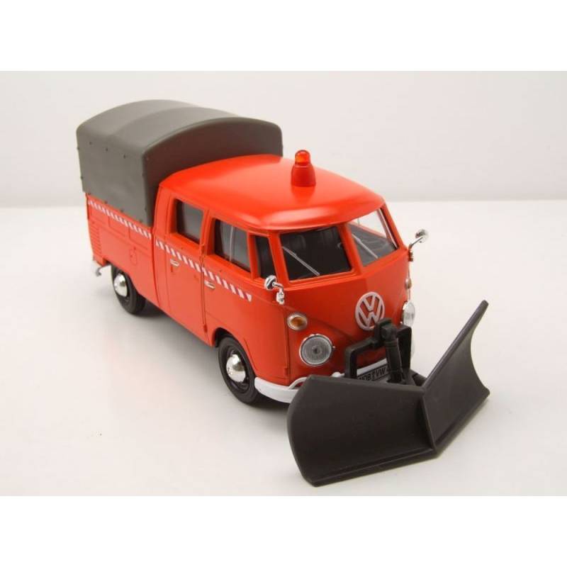 VOLKSWAGEN Type 1 with orange snow plow