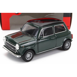 MINI Cooper 1300 green with black roof friction model Die cast 