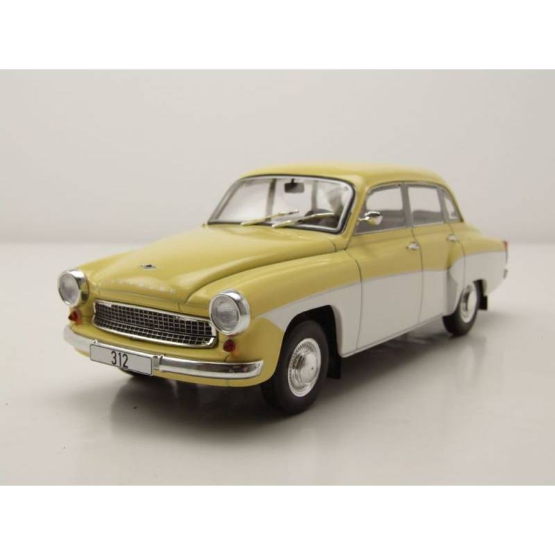 WARTBURG 312 1965 Yellow and white