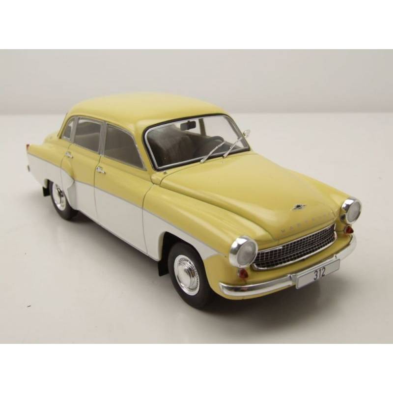 WARTBURG 312 1965 Yellow and white