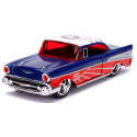 CHEVROLET BEL-AIR Hard-Top Blue and red 1957 MARVEL Avengers Die cast 