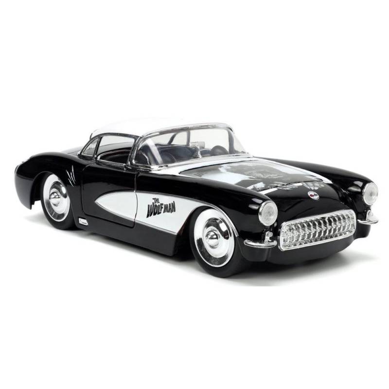 CHEVROLET Corvette with WOLFMAN Black figurine 1957