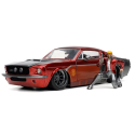 FORD Mustang Shelby GT500 with STAR LORD figurine Guardians of the Galaxy 1967