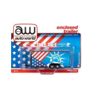 Trailer with patriotic graphic in blister pack