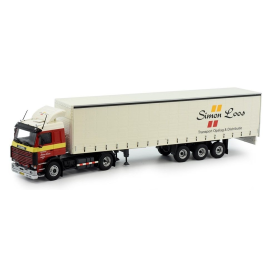 SCANIA Series 3 4x2 with 3-axle curtainsider trailer SIMON LOOS Die cast 