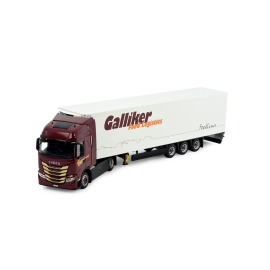 IVECO S-WAY 4x2 with 3-axle GALLIKER trailer Die cast 