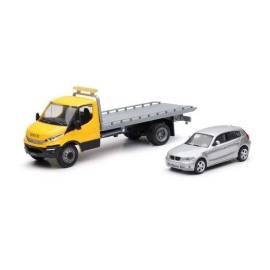 IVECO car carrier truck with gray BMW 1 series Die cast 