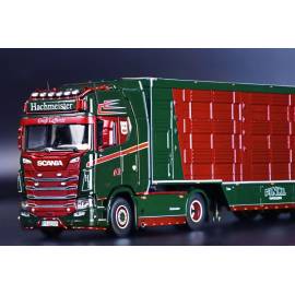 SCANIA SERIES S HIGHROOF 4x2 with HACHMEISTER 3-axle trailer Die cast 