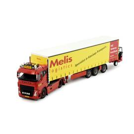 VOLVO FH05 4x2 with 3-axle trailer and MELIS forklift Die cast 