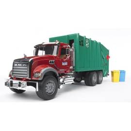 Garbage truck with 2 MACK bins Die cast 