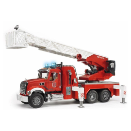 MACK granite fire truck with ladder and water pump Die cast 
