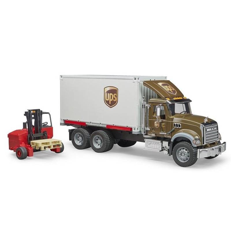 MACK GRANITE UPS truck with pallet truck Die cast 