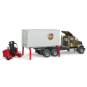 MACK GRANITE UPS truck with pallet truck Diecast truck model