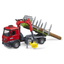 BRU3669 MERCEDES Arocs 6x4 logging truck with crane and logs