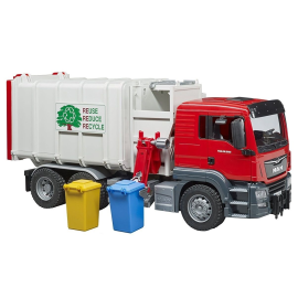 MAN TGS trash can with 2 bins Die cast 