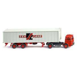 Container semi-trailer MAN 4X2 Sealand trailer 2 axles Die cast 