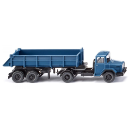 MAGIRUS DEUTZ rear dump truck - blue Die cast 