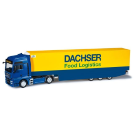 MAN TGX XXL Euro 6 4x2 with 3 Axles refrigerated semi-trailer - DACHSER Die cast 