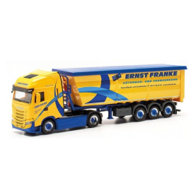 IVECO S-Way 4x2 with 3-axle curtainsider ERNST FRANKE Die cast 
