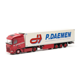 DAF XG 4x2 with 3-axle refrigerated trailer P.DAEMEN Die cast 