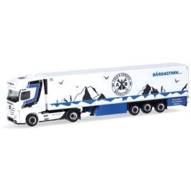 MERCEDES BENZ Actros 18 Gigaspace 4x2 with 3-axle refrigerated trailer TRIO-TRANS Die cast 