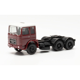 ROMAN DIESEL 6x2 burgundy with white roof Die cast 