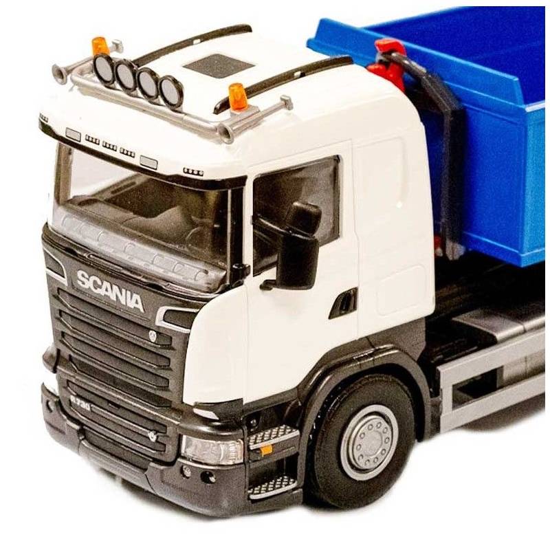 SCANIA R 730 8x4 white Diecast truck model