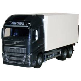 VOLVO FH16 6x4 black with body and tailgate Die cast 