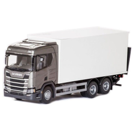 SCANIA CR 6x4 metallic gray with body and tailgate Die cast 