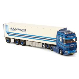 SCANIA S HIGHLINE CS20H 6x2 semi-trailer 3 axles AA AGAINST HEUVEL Die cast 